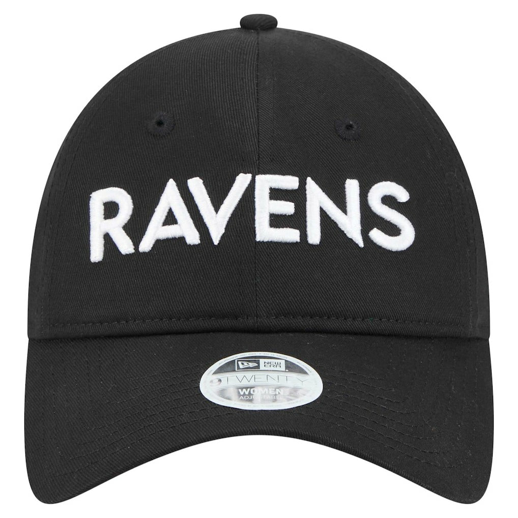 Baltimore Ravens New Era Women's Cece 9TWENTY Adjustable Hat - Black on sale