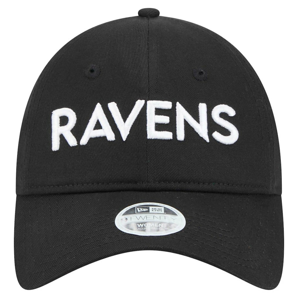 Baltimore Ravens New Era Women's Cece 9TWENTY Adjustable Hat - Black on sale