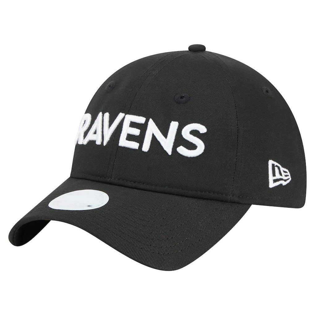 Baltimore Ravens New Era Women's Cece 9TWENTY Adjustable Hat - Black on sale