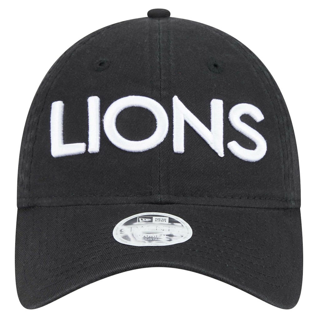Detroit Lions New Era Women's Cece 9TWENTY Adjustable Hat - Black cheap