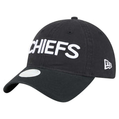 Kansas City Chiefs New Era Women's Cece 9TWENTY Adjustable Hat - Black discount