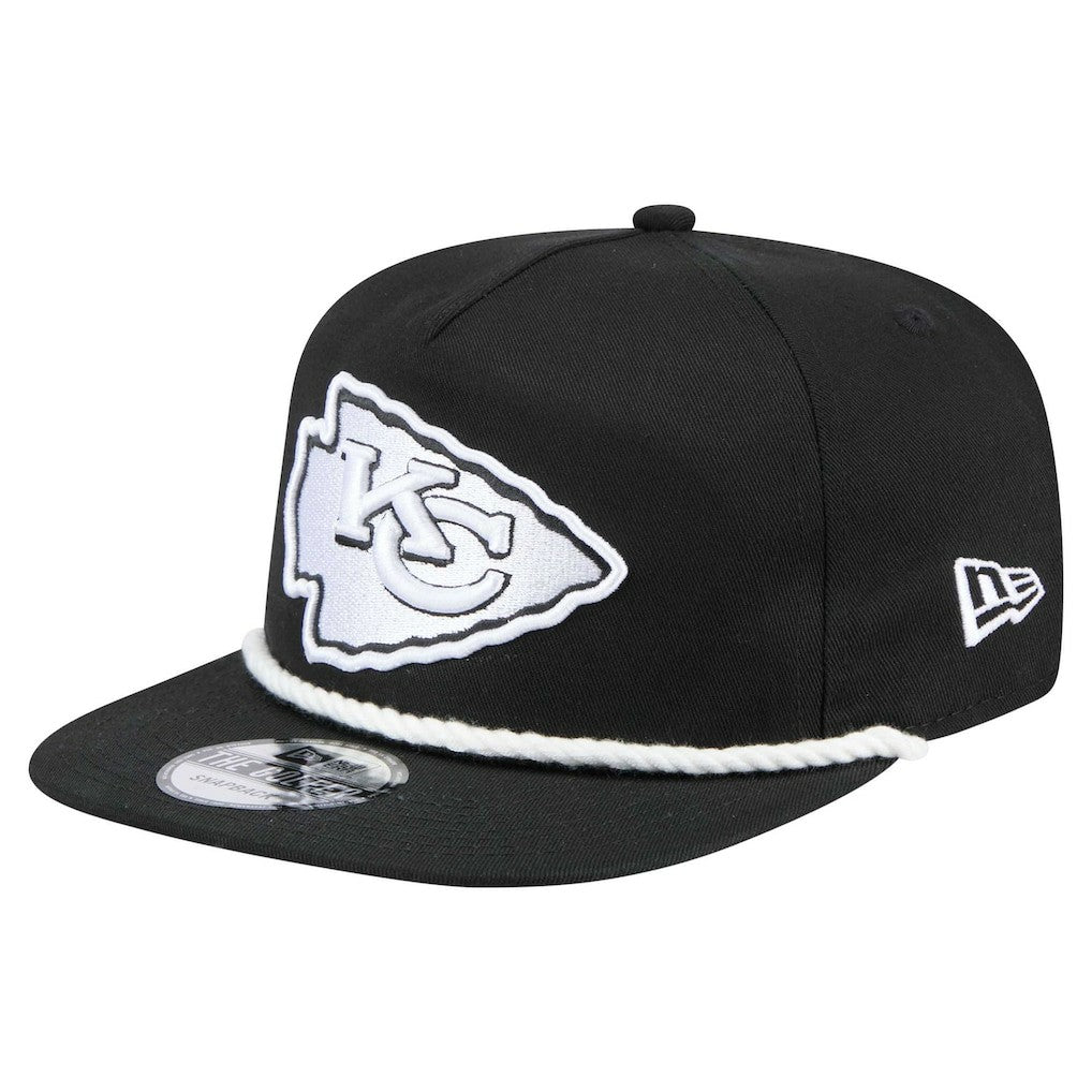 Kansas City Chiefs New Era B-Dub Golfer Snapback Hat - Black on sale