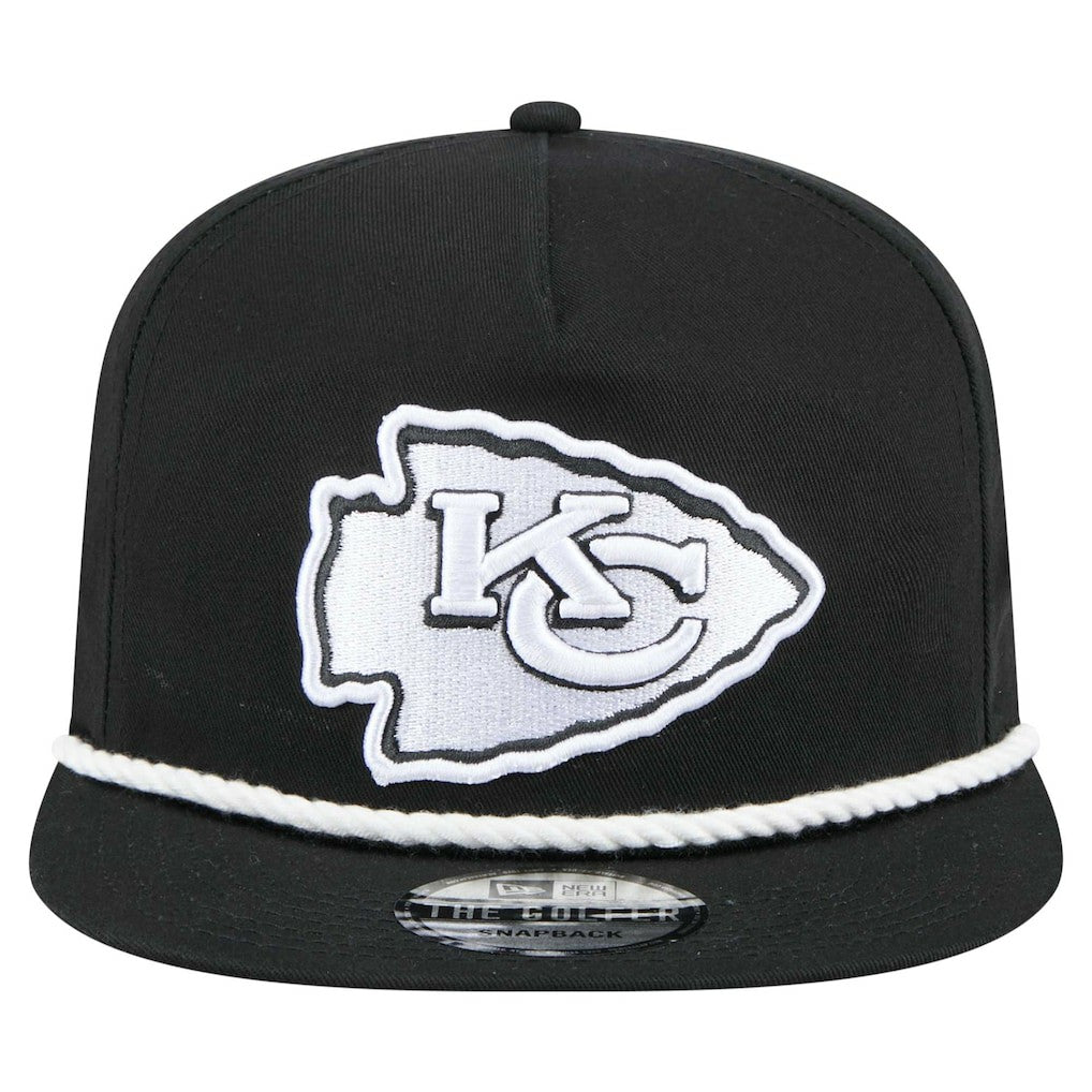 Kansas City Chiefs New Era B-Dub Golfer Snapback Hat - Black on sale