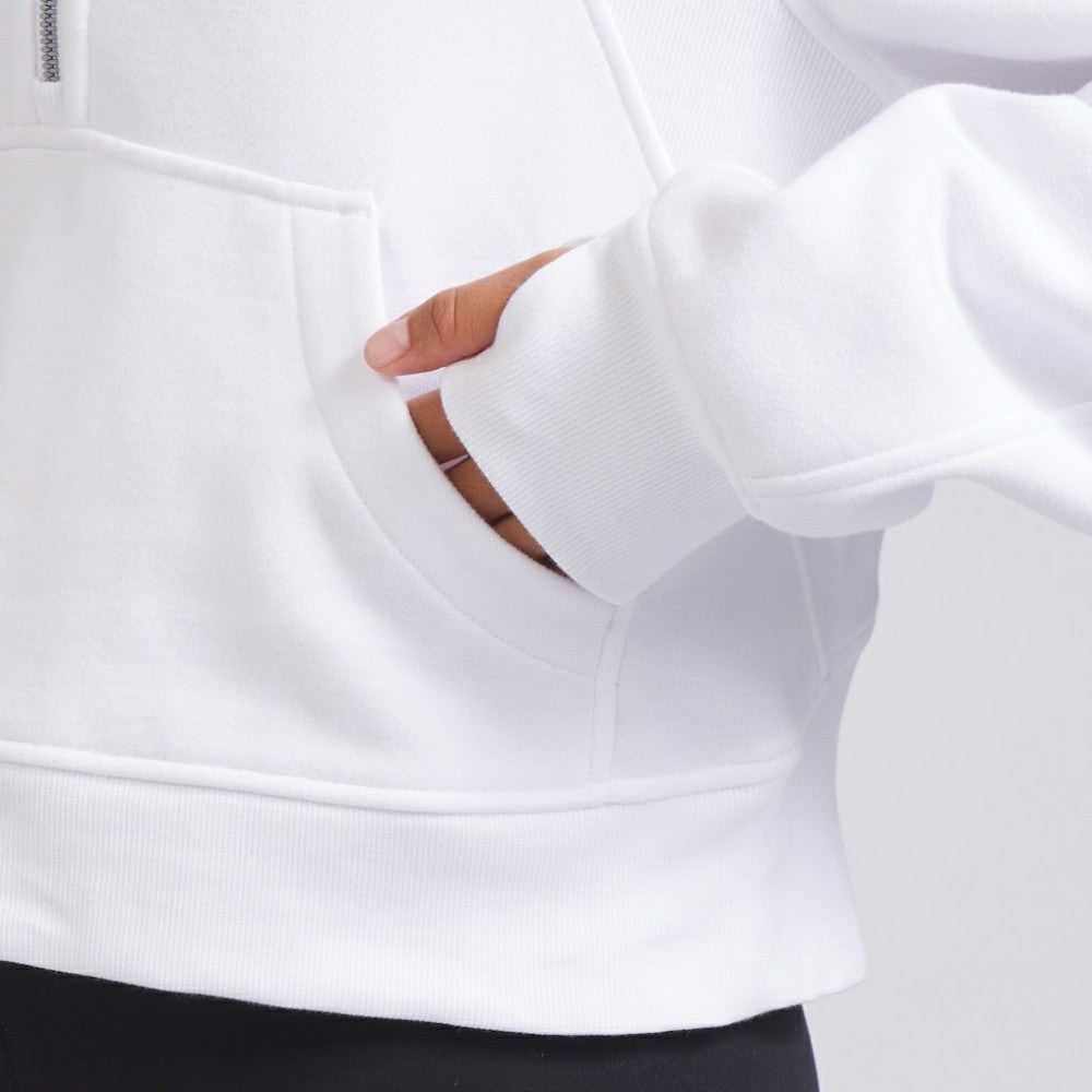 Vancouver Canucks lululemon Women's Scuba Oversized Half Zip Top - White Tops