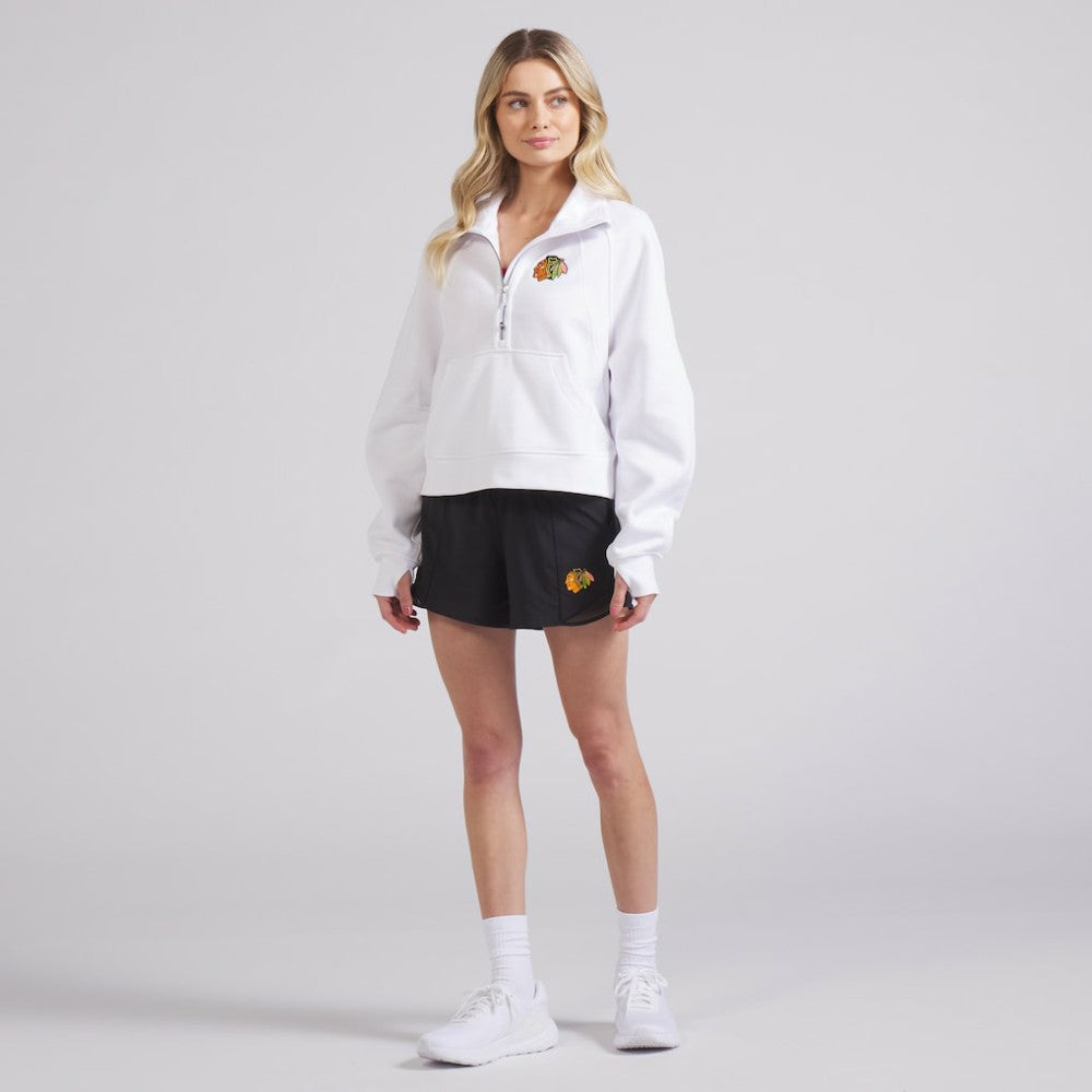 Chicago Blackhawks lululemon Women's Scuba Oversized Half Zip Top - White Tops