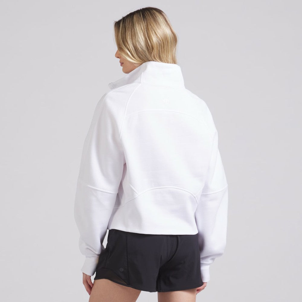 Chicago Blackhawks lululemon Women's Scuba Oversized Half Zip Top - White Tops