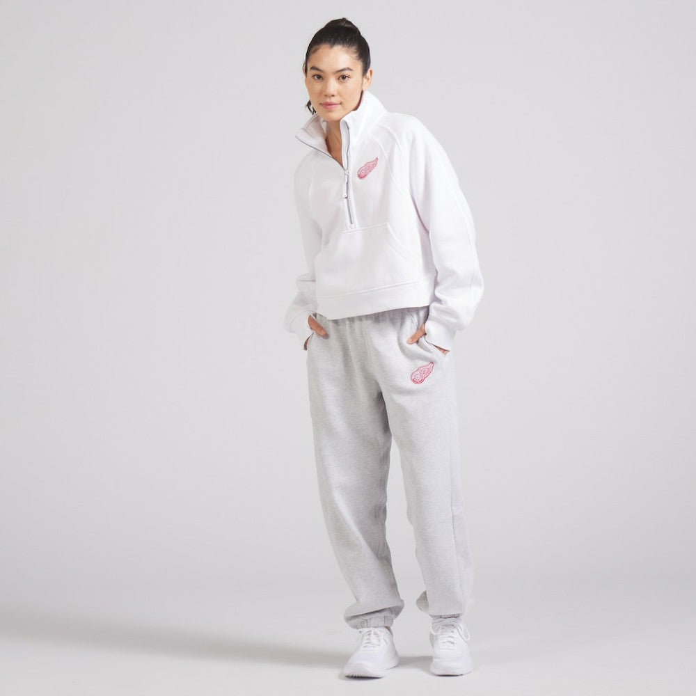 Detroit Red Wings lululemon Women's Scuba Oversized Half Zip Top - White Tops