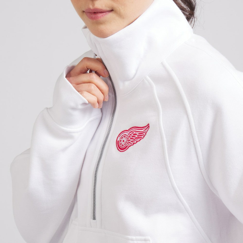 Detroit Red Wings lululemon Women's Scuba Oversized Half Zip Top - White Tops
