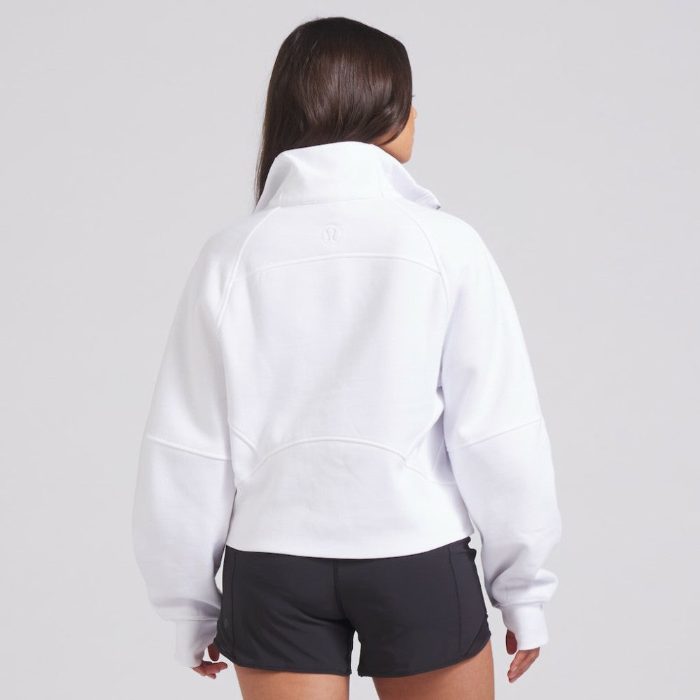 Edmonton Oilers lululemon Women's Scuba Oversized Half Zip Top - White Tops