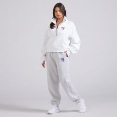 New York Rangers lululemon Women's Scuba Oversized Half Zip Top - White Tops
