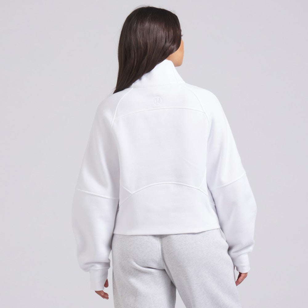 New York Rangers lululemon Women's Scuba Oversized Half Zip Top - White Tops