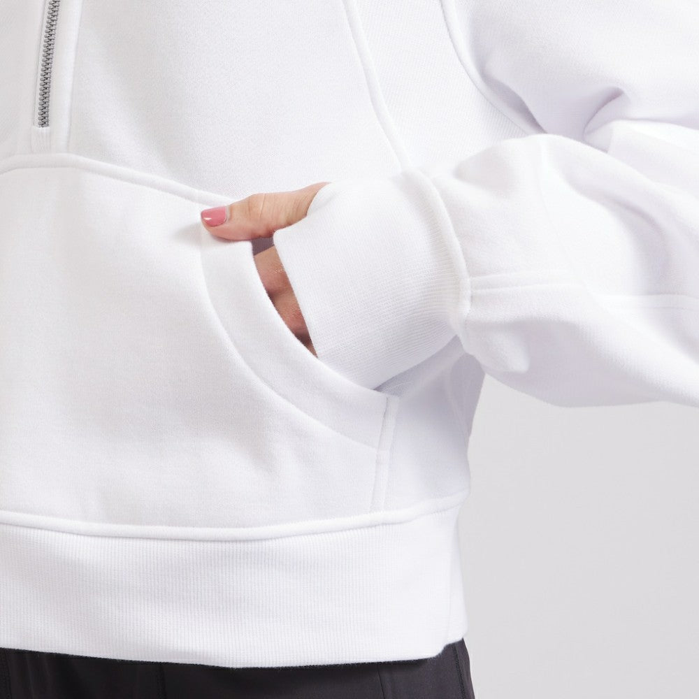 Seattle Kraken lululemon Women's Scuba Oversized Half Zip Top - White Tops