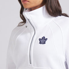 Toronto Maple Leafs lululemon Women's Scuba Oversized Half Zip Top - White Tops
