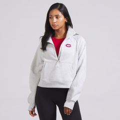 Montreal Canadiens lululemon Women's Scuba Oversized Half Zip Top - Heather Gray Tops
