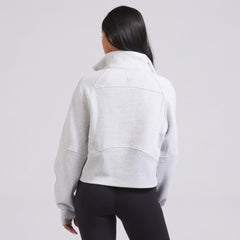 Montreal Canadiens lululemon Women's Scuba Oversized Half Zip Top - Heather Gray Tops
