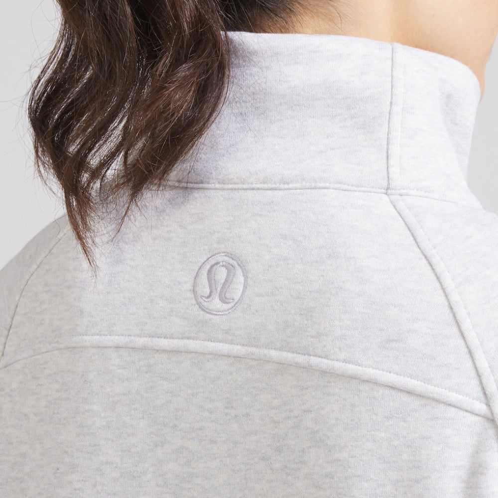 Chicago Blackhawks lululemon Women's Scuba Oversized Half Zip Top - Heather Gray Tops