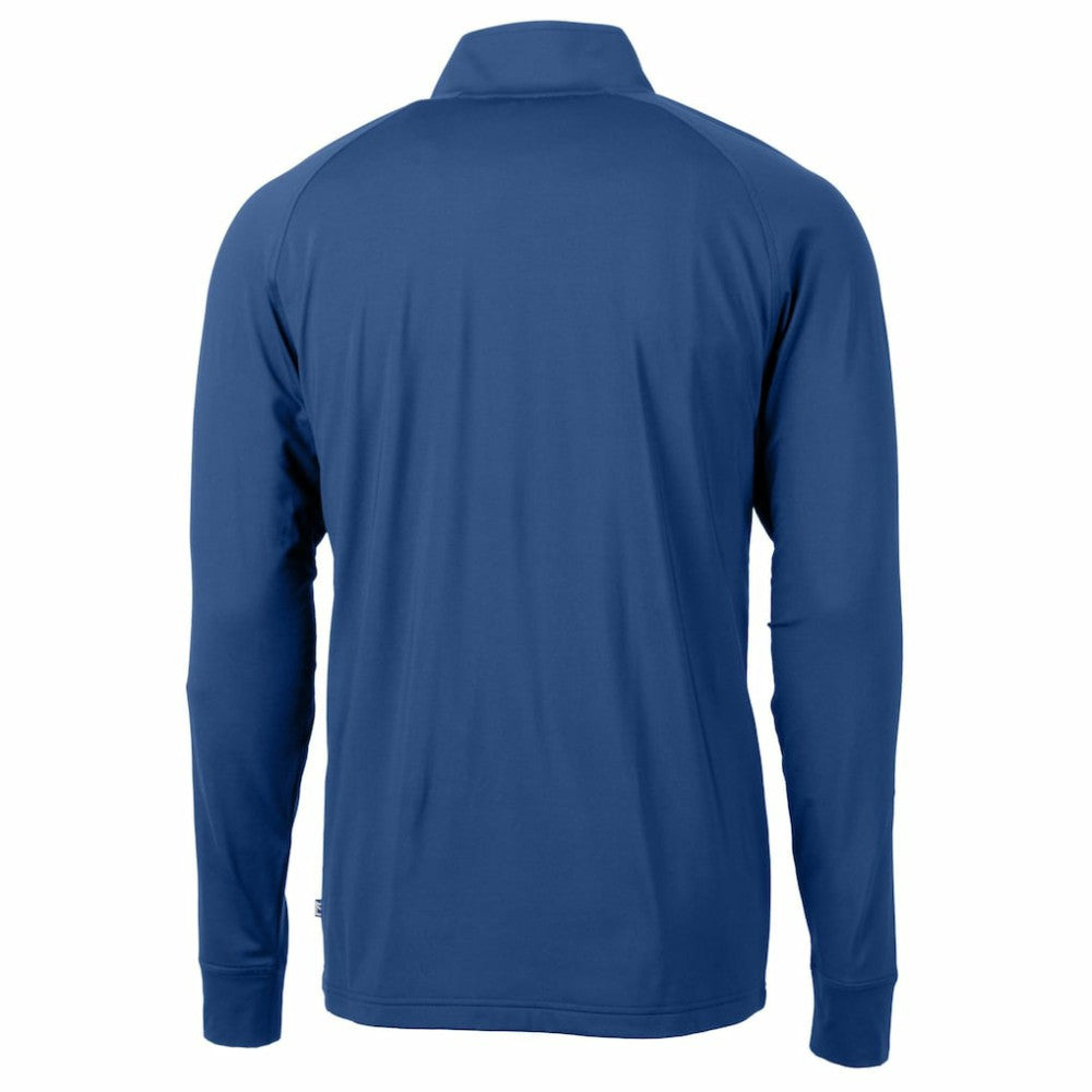 Philadelphia Phillies Cutter & Buck Big & Tall Adapt Eco Knit Stretch Recycled Quarter-Zip Pullover Top Blue