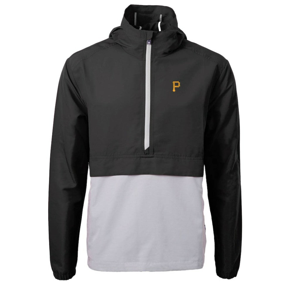 Pittsburgh Pirates Cutter & Buck Charter Eco Recycled Half-Zip Anorak Jacket Black