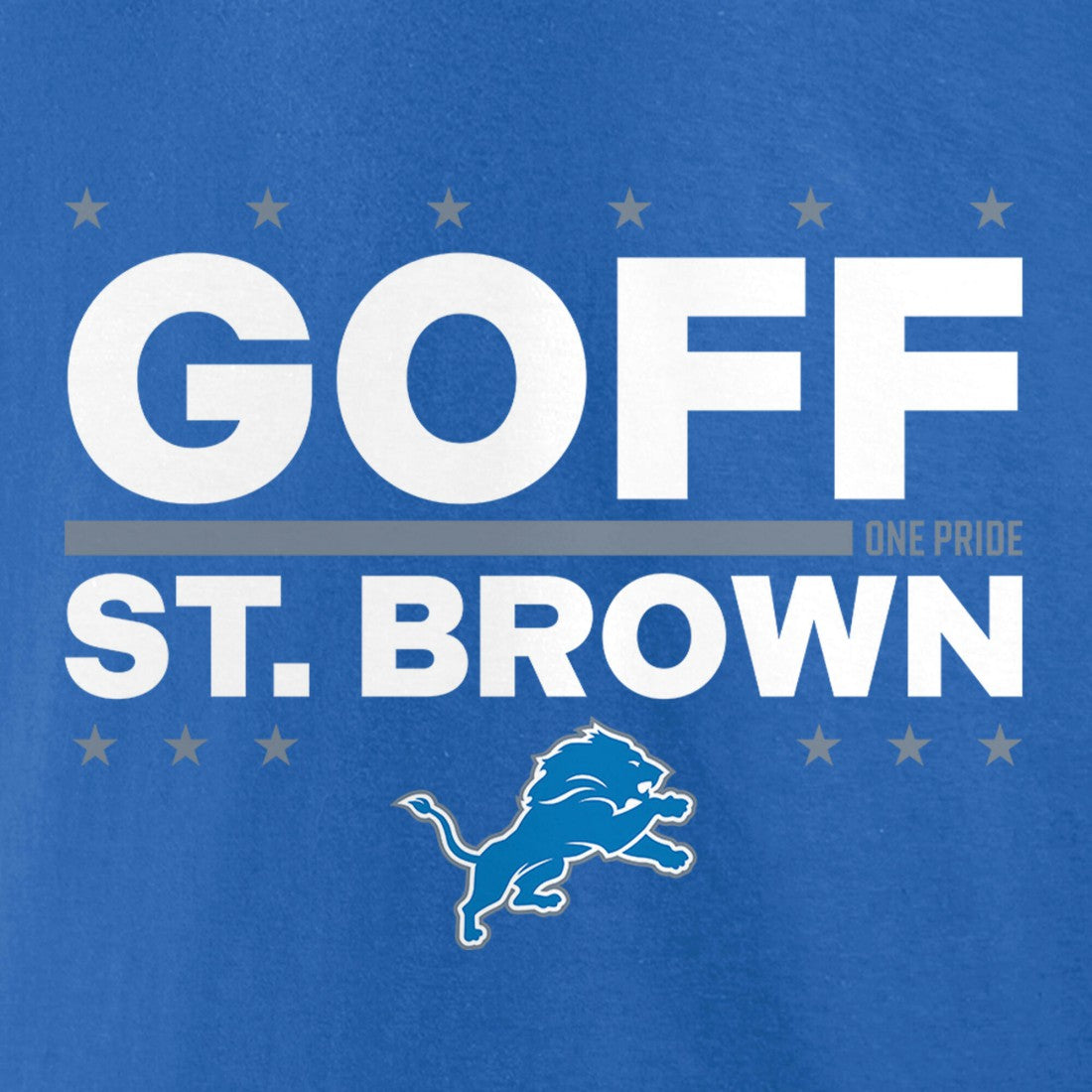 Jared Goff & Amon-Ra St. Brown Detroit Lions Election Players T-Shirt - Blue outlet
