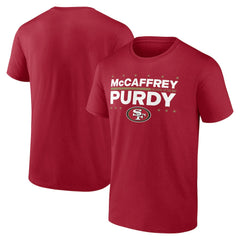 Christian McCaffrey & Brock Purdy San Francisco 49ers Election Players T-Shirt - Scarlet on sale