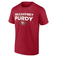 Christian McCaffrey & Brock Purdy San Francisco 49ers Election Players T-Shirt - Scarlet on sale