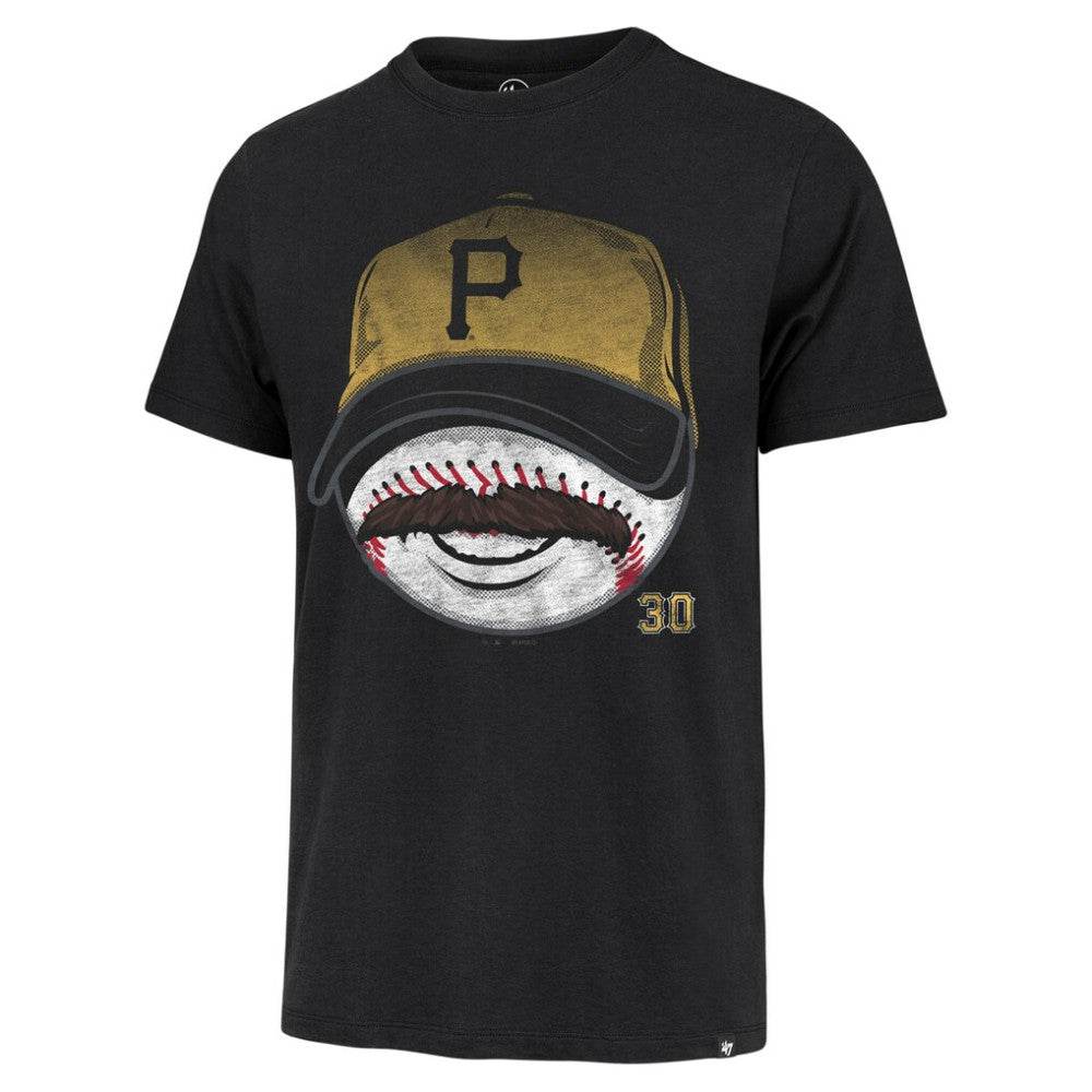 Paul Skenes Pittsburgh Pirates Mustache Franklin T-Shirt Black