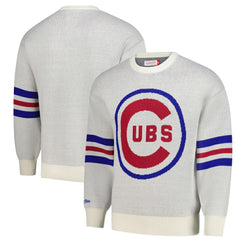 Chicago Cubs Retro Pullover Sweater Cream