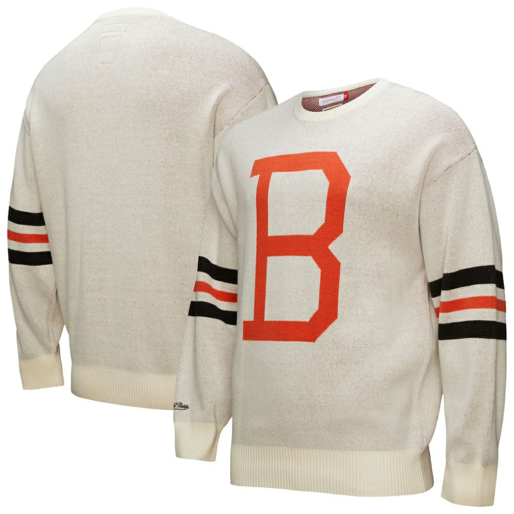 Baltimore Orioles Retro Pullover Sweater Cream
