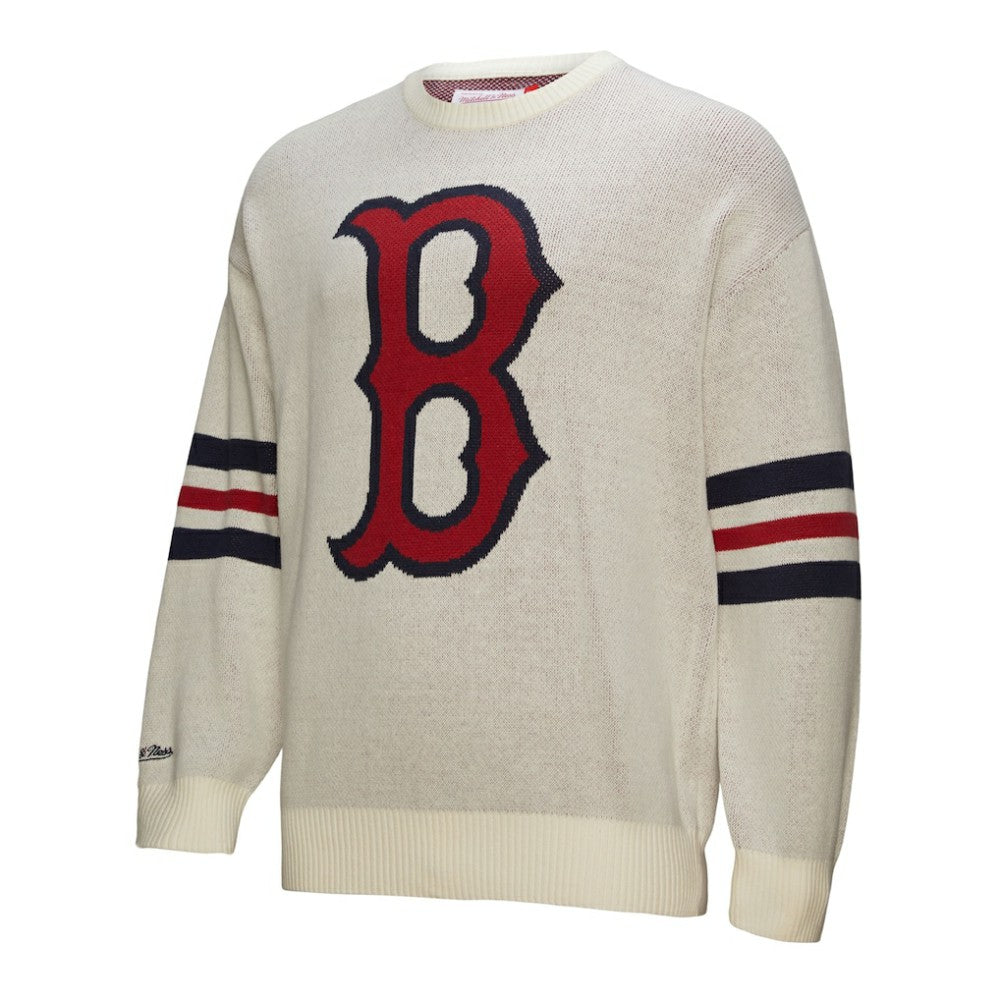 Boston Red Sox Retro Pullover Sweater Cream