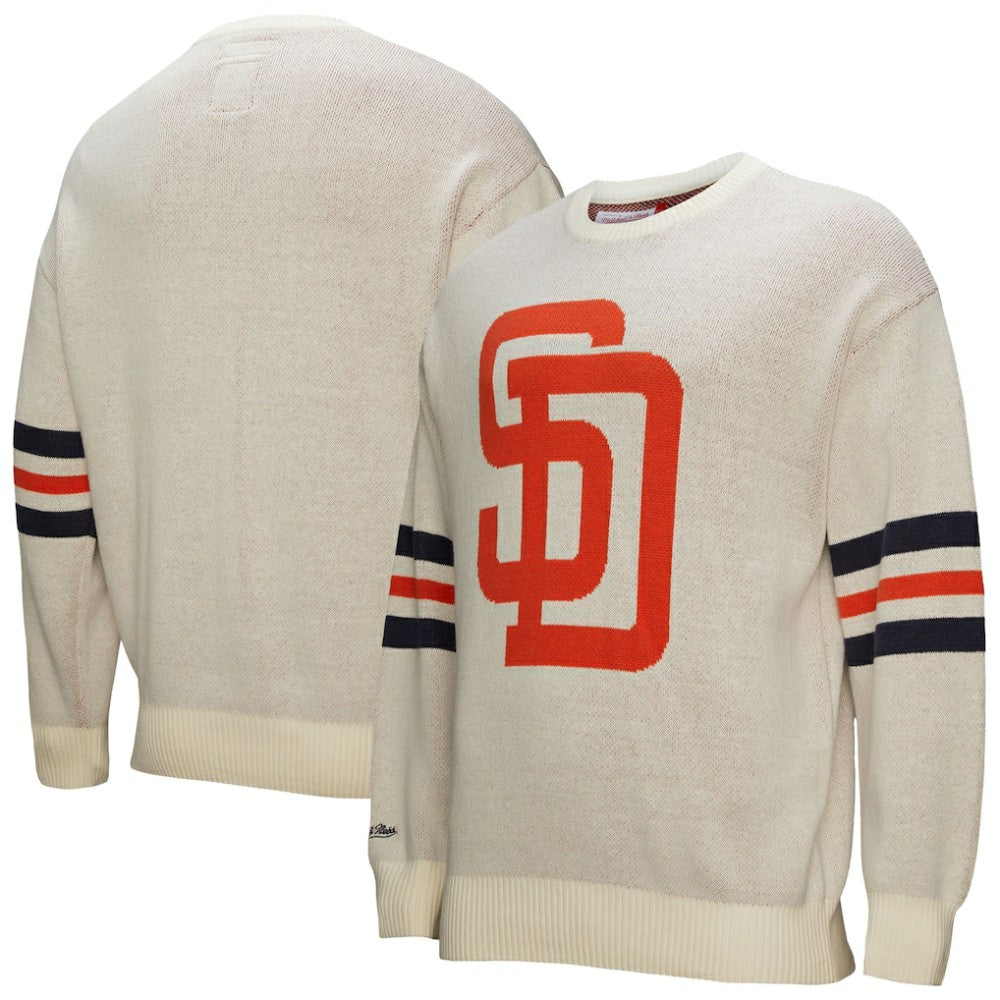 San Diego Padres Retro Pullover Sweater Cream