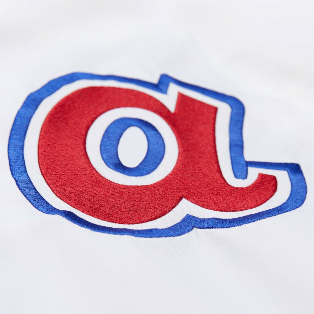 Atlanta Braves Vintage Full-Snap Hooded Coaches Jacket White