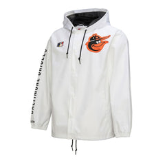 Baltimore Orioles Vintage Full-Snap Hooded Coaches Jacket White