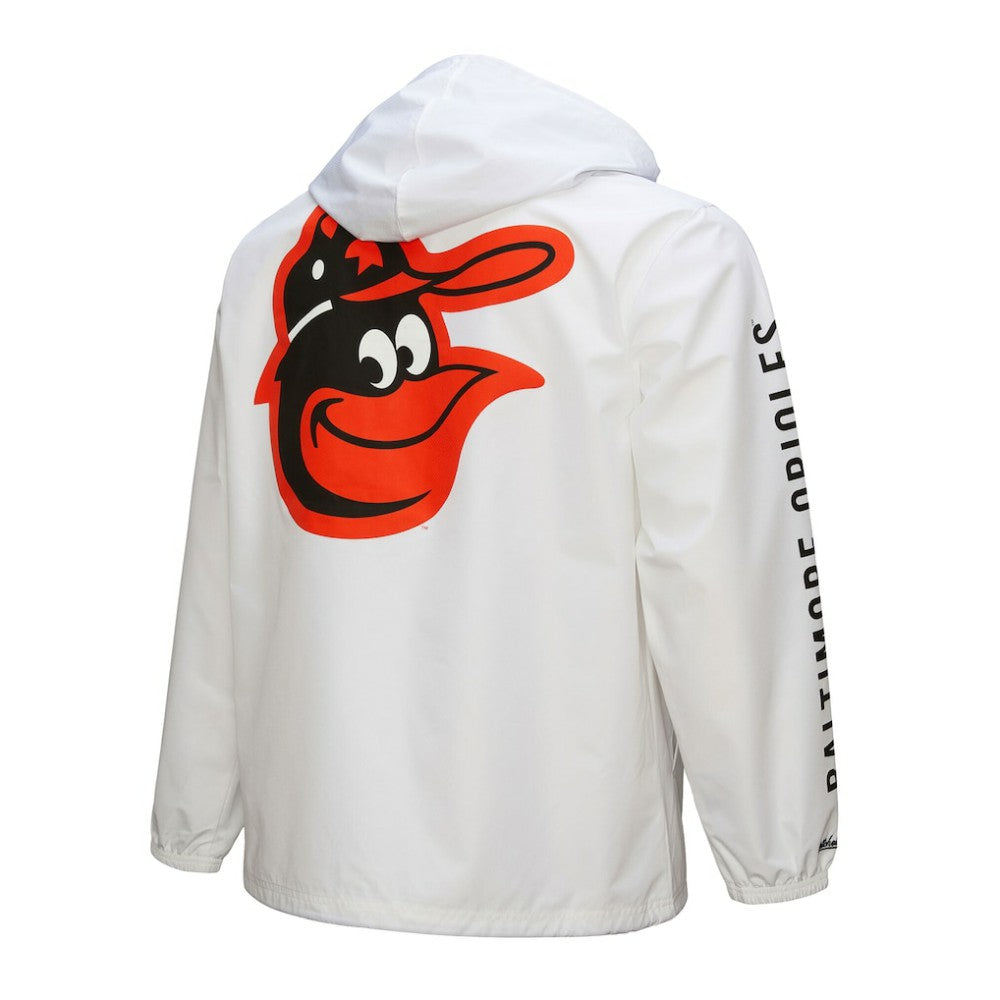 Baltimore Orioles Vintage Full-Snap Hooded Coaches Jacket White