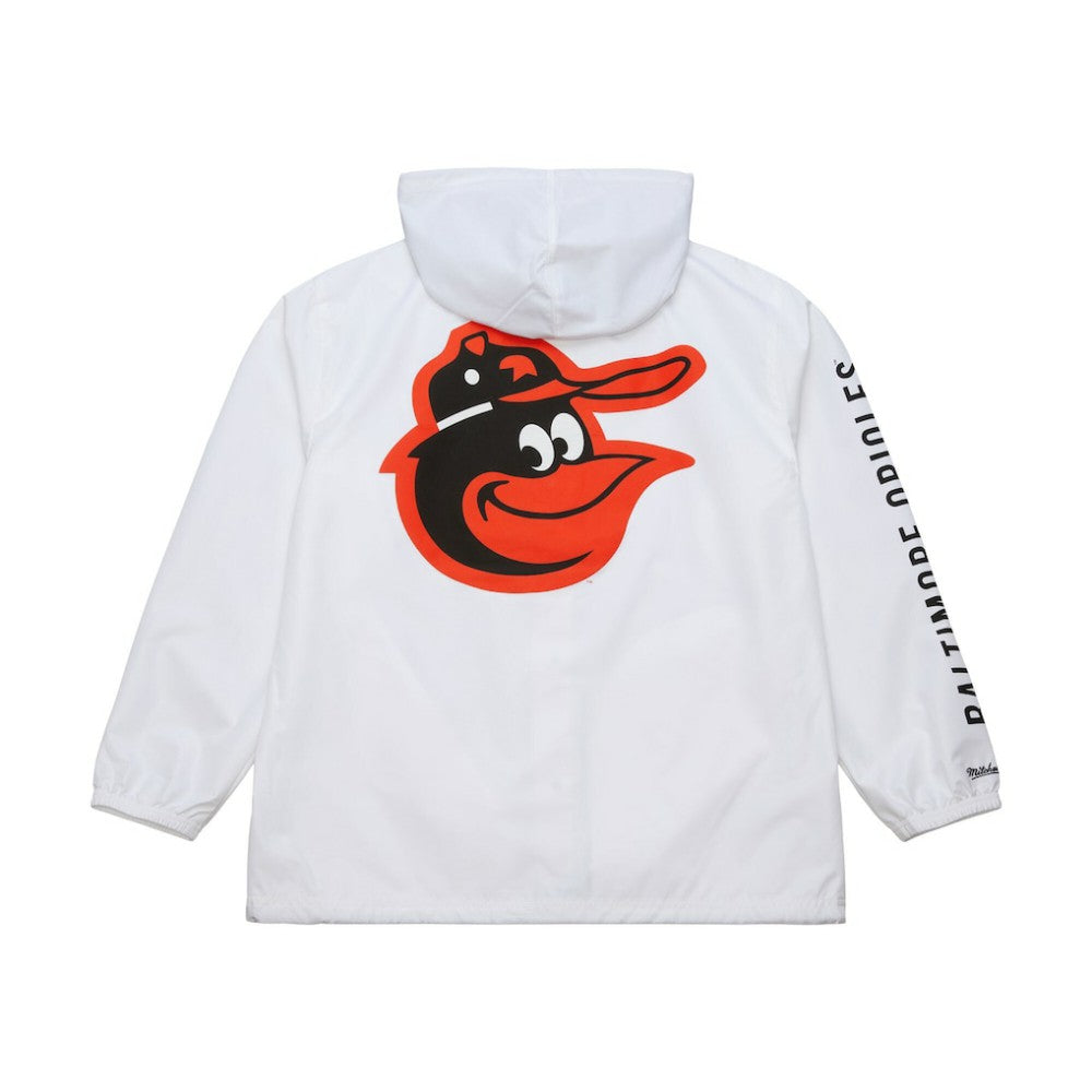 Baltimore Orioles Vintage Full-Snap Hooded Coaches Jacket White
