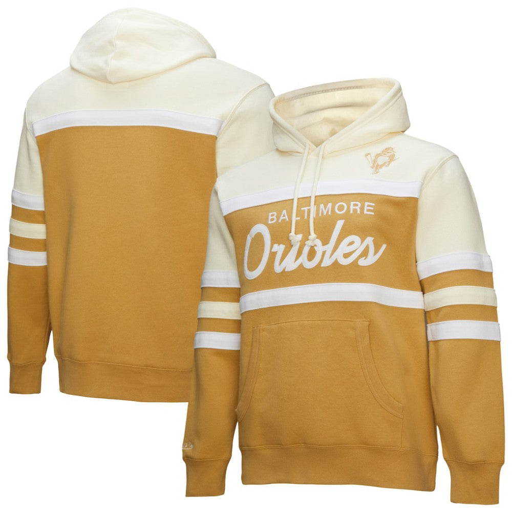 Baltimore Orioles Head Coach Pullover Hoodie Tan/Cream
