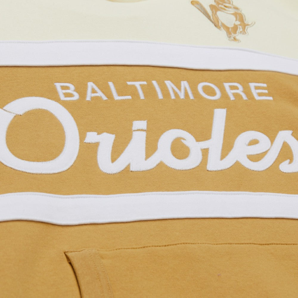 Baltimore Orioles Head Coach Pullover Hoodie Tan/Cream