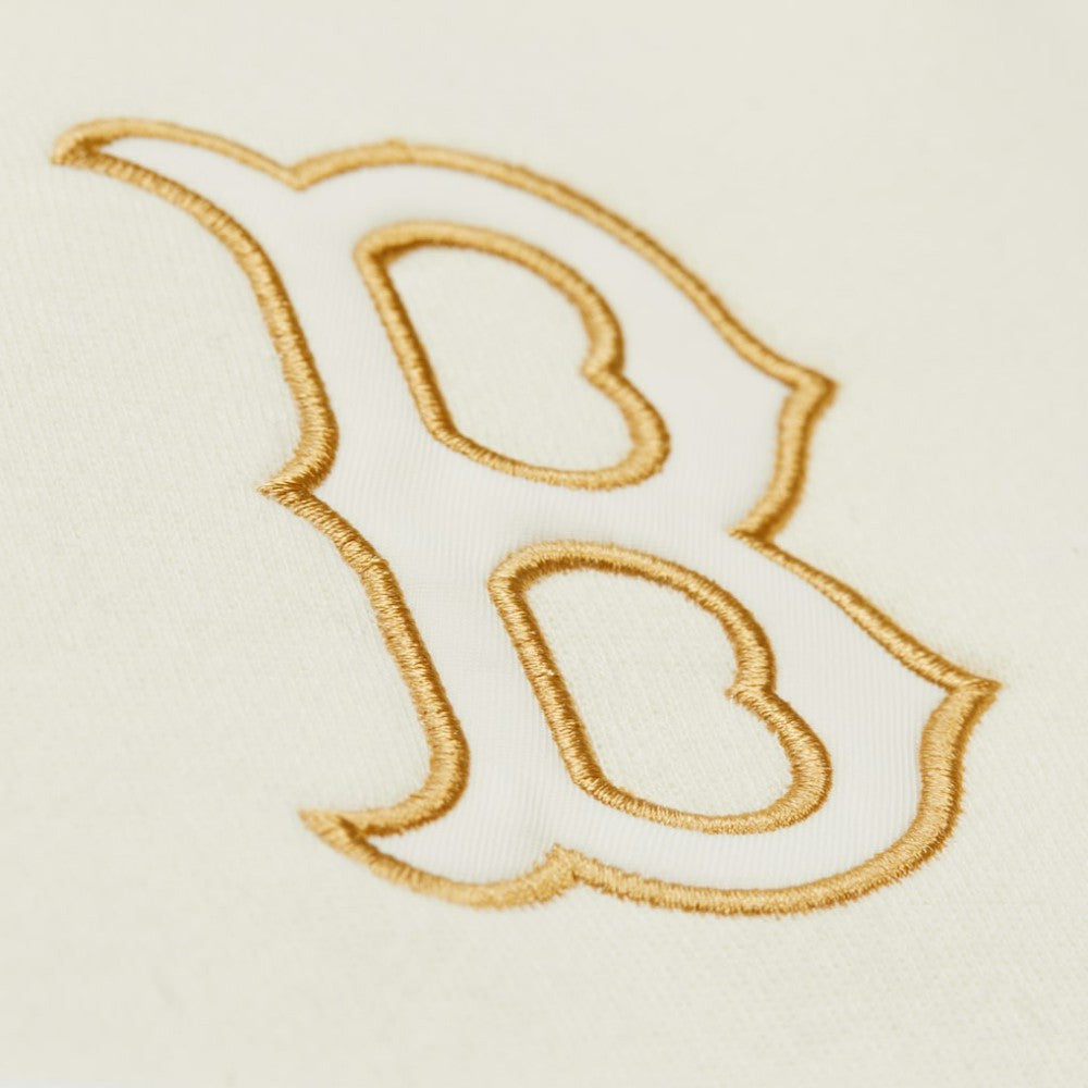 Boston Red Sox Head Coach Pullover Hoodie Tan/Cream
