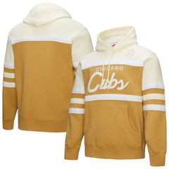 Chicago Cubs Head Coach Pullover Hoodie Tan/Cream