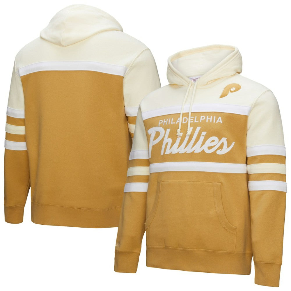 Philadelphia Phillies Head Coach Pullover Hoodie Tan/Cream