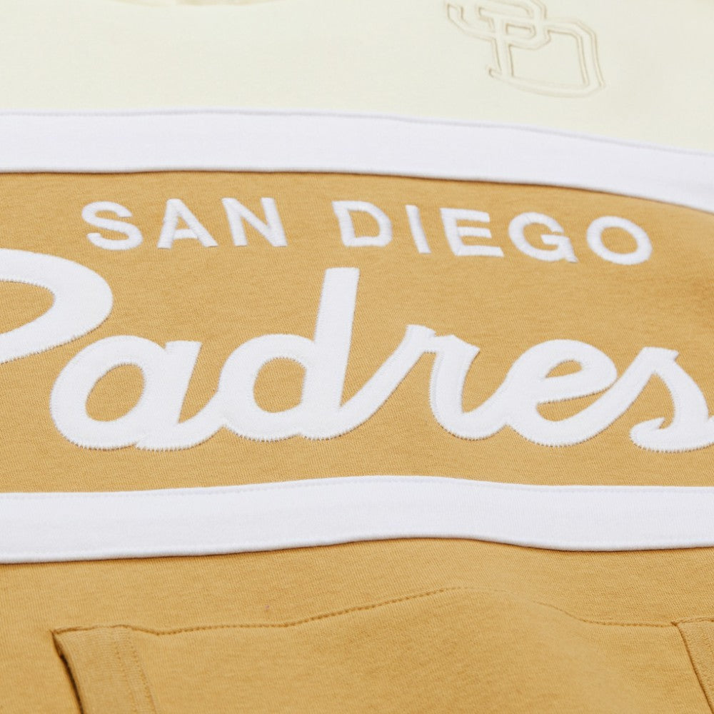 San Diego Padres Head Coach Pullover Hoodie Tan/Cream