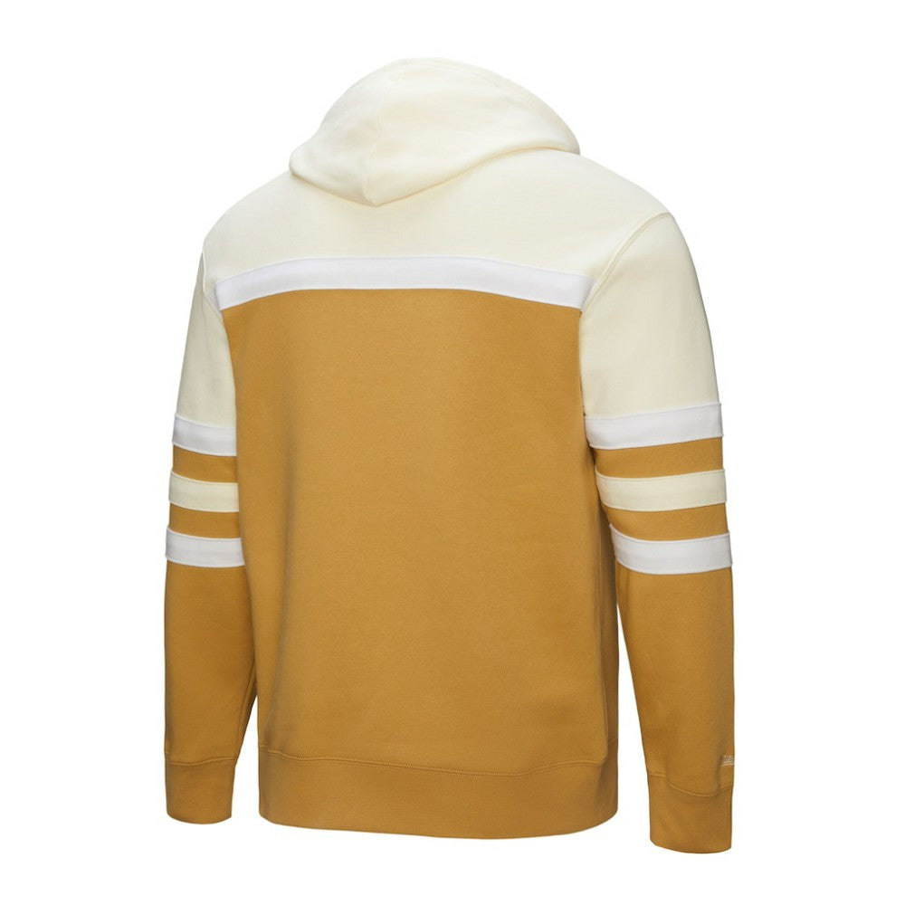 New York Yankees Head Coach Pullover Hoodie Tan/Cream