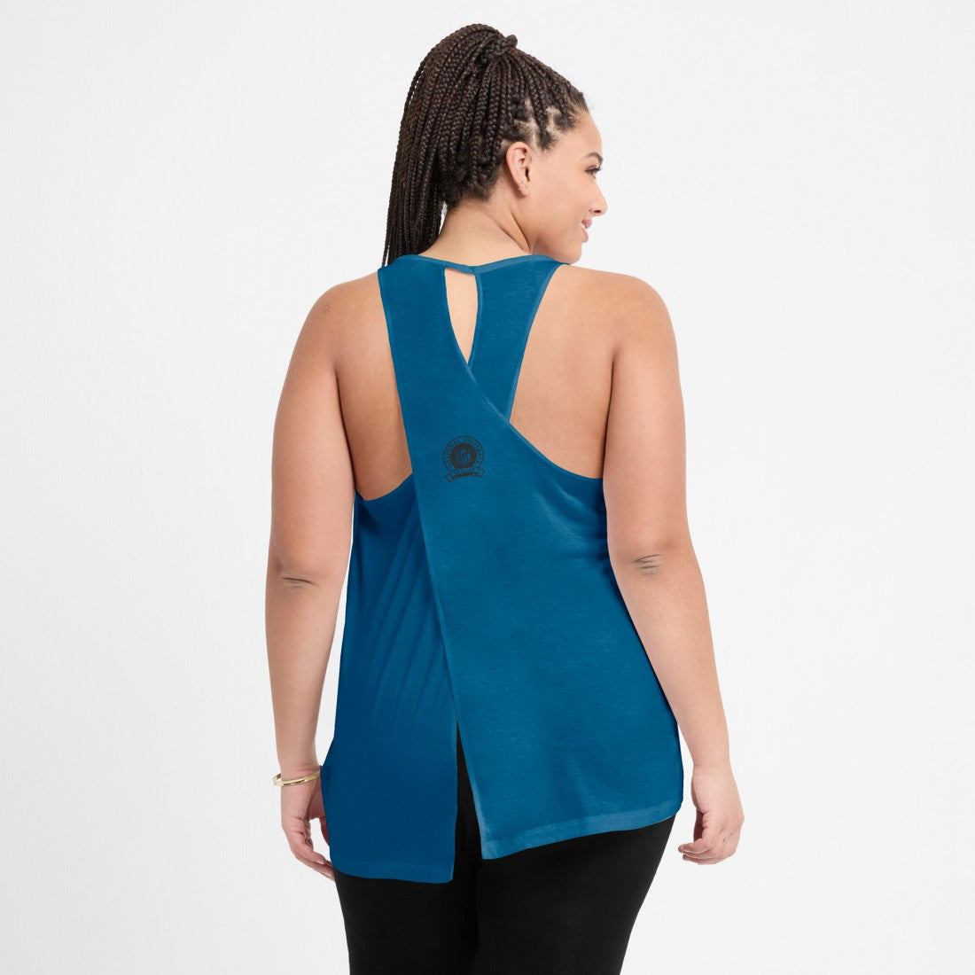 Dallas Cowboys Women's Glory Open-Back Crisscross Dri-FIT Tank Top - Navy online