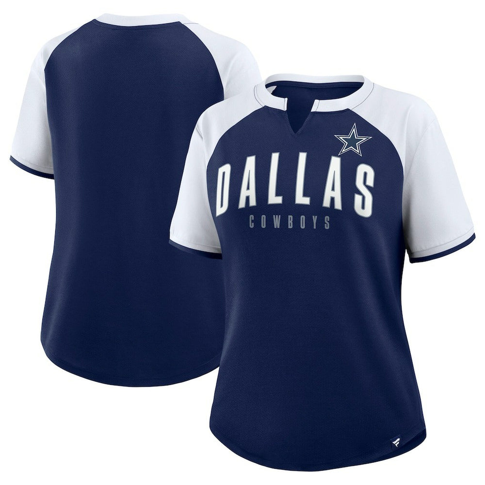 Dallas Cowboys Women's Height Advantage T-Shirt - Navy/White for sale