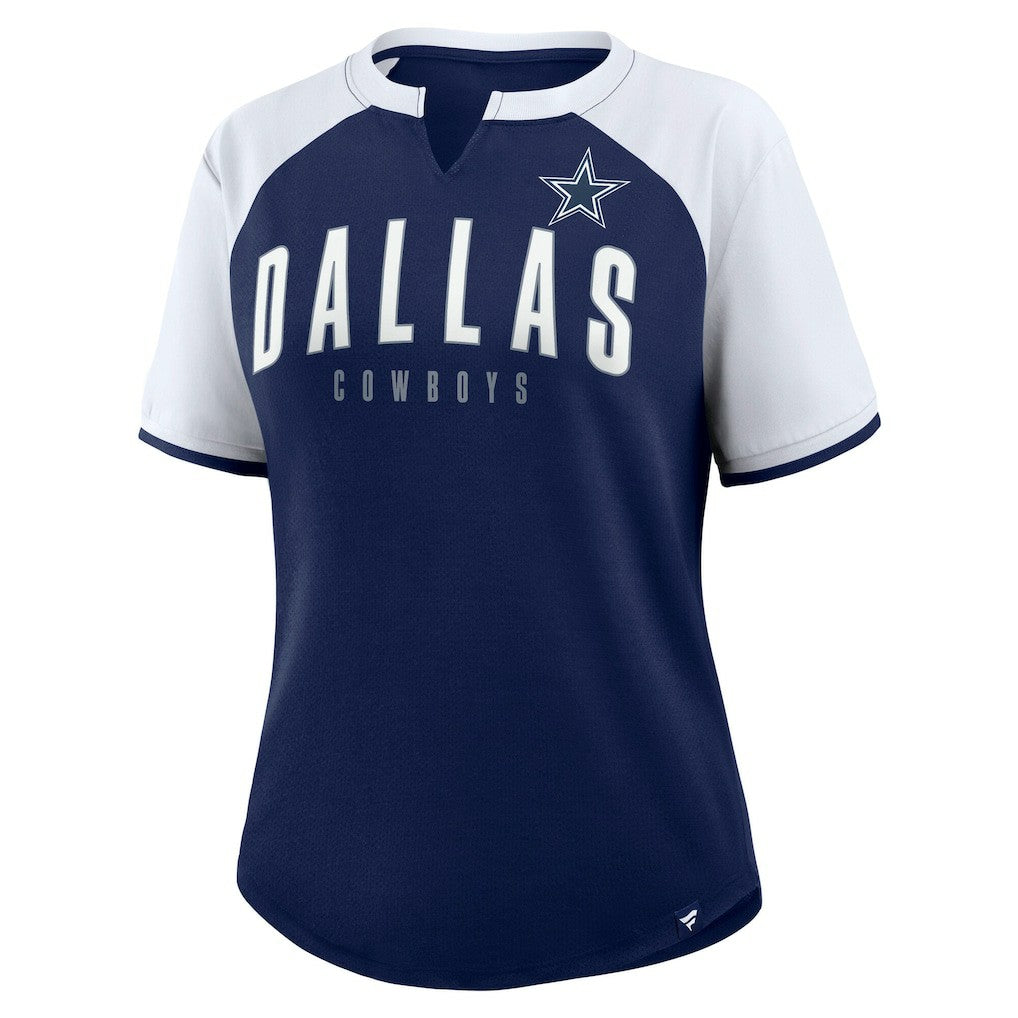 Dallas Cowboys Women's Height Advantage T-Shirt - Navy/White for sale