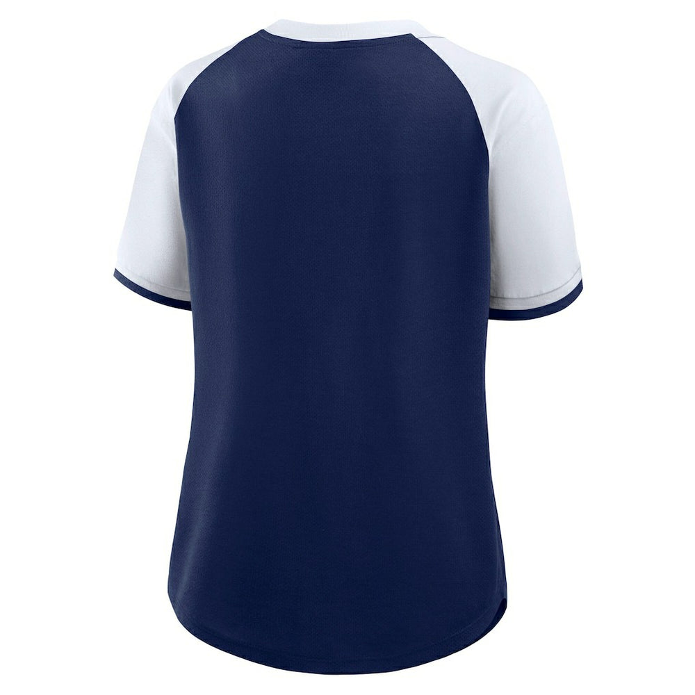 Dallas Cowboys Women's Height Advantage T-Shirt - Navy/White for sale