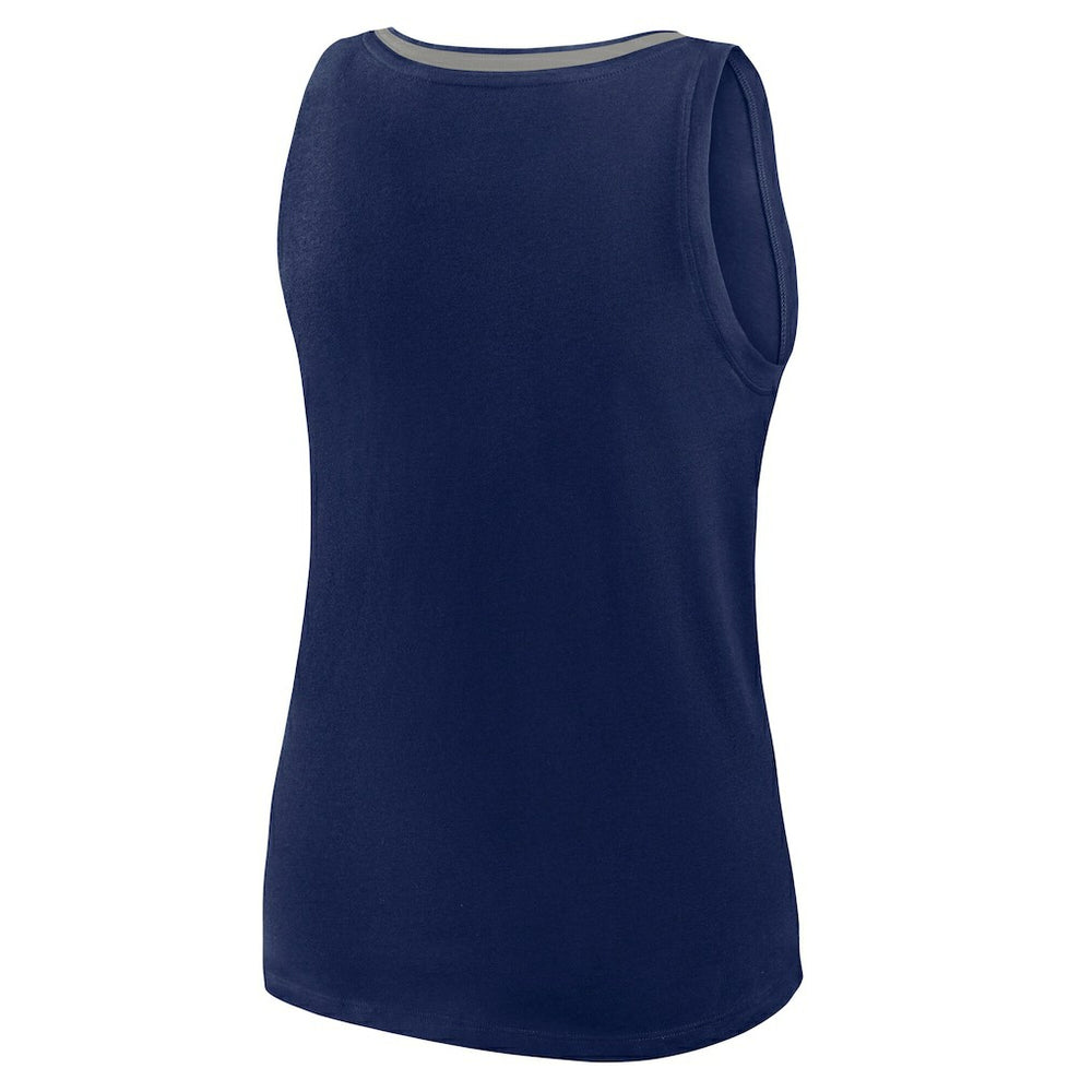 Dallas Cowboys Logo Athletic Women's Stellar Win V-Neck Tank Top - Navy cheap