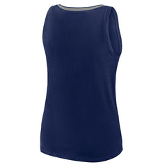 Dallas Cowboys Logo Athletic Women's Stellar Win V-Neck Tank Top - Navy cheap