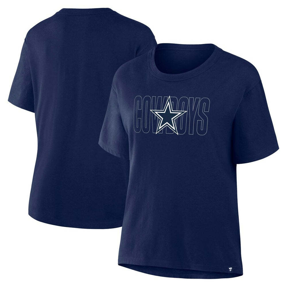 Dallas Cowboys Women's Line Em Up T-Shirt - Navy cheap