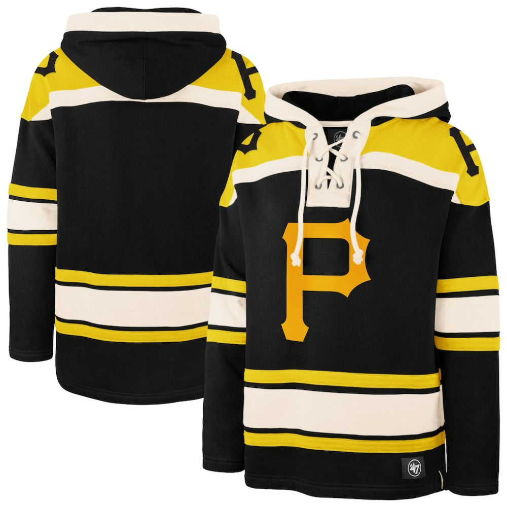Pittsburgh Pirates Superior Lacer Pullover Hoodie Black