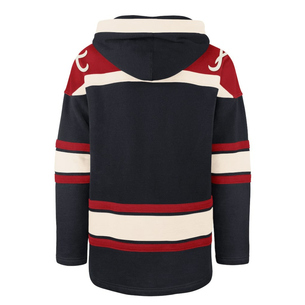 Atlanta Braves Superior Lacer Pullover Hoodie Navy